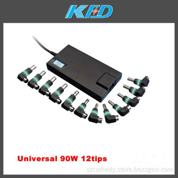 Universal Laptop Adapter Notebook AC/DC Adapter 90W with 12tips
